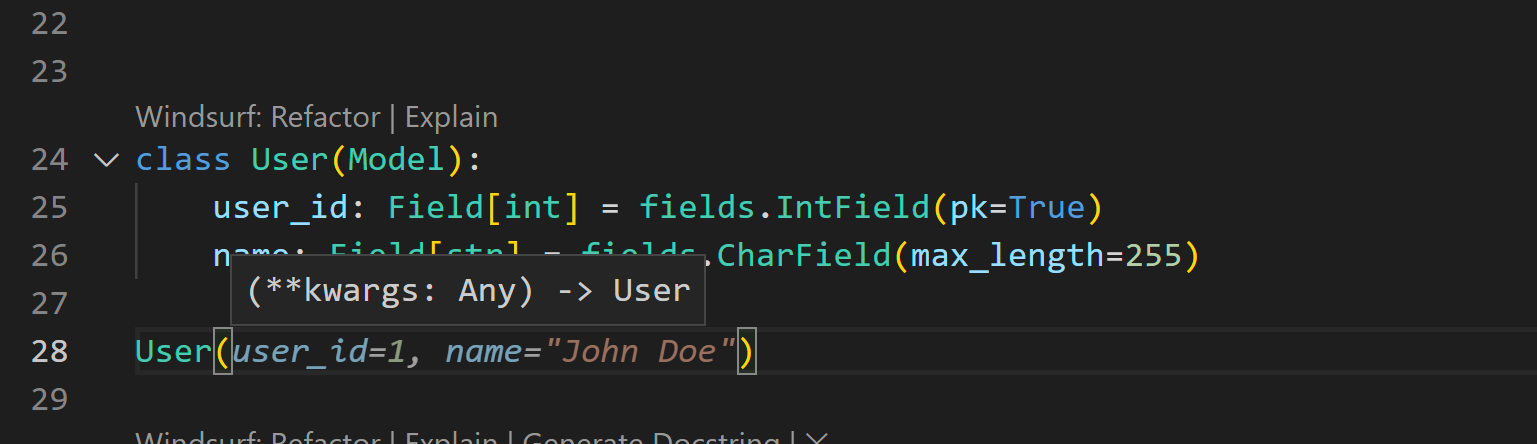 Tortoise ORM model instance creation