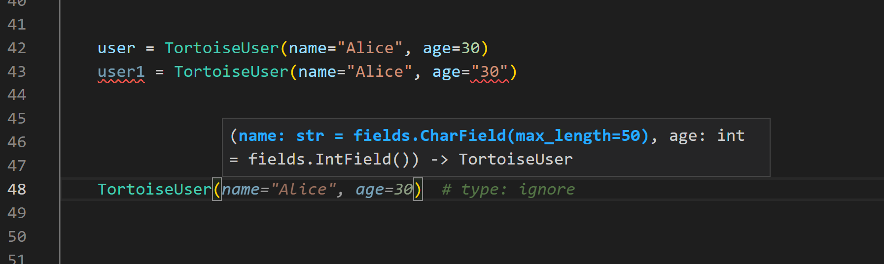 Tortoise ORM model instance creation